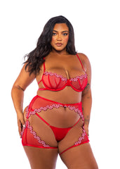 Roma Costume Peppermint Kiss 3-Piece Chaps Set