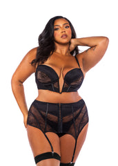 Roma Costume Belle Noir Babydoll 2-Piece Set