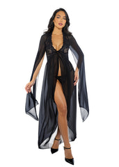 Roma Costume Smoldering Maxi Nightgown 2-Piece Set