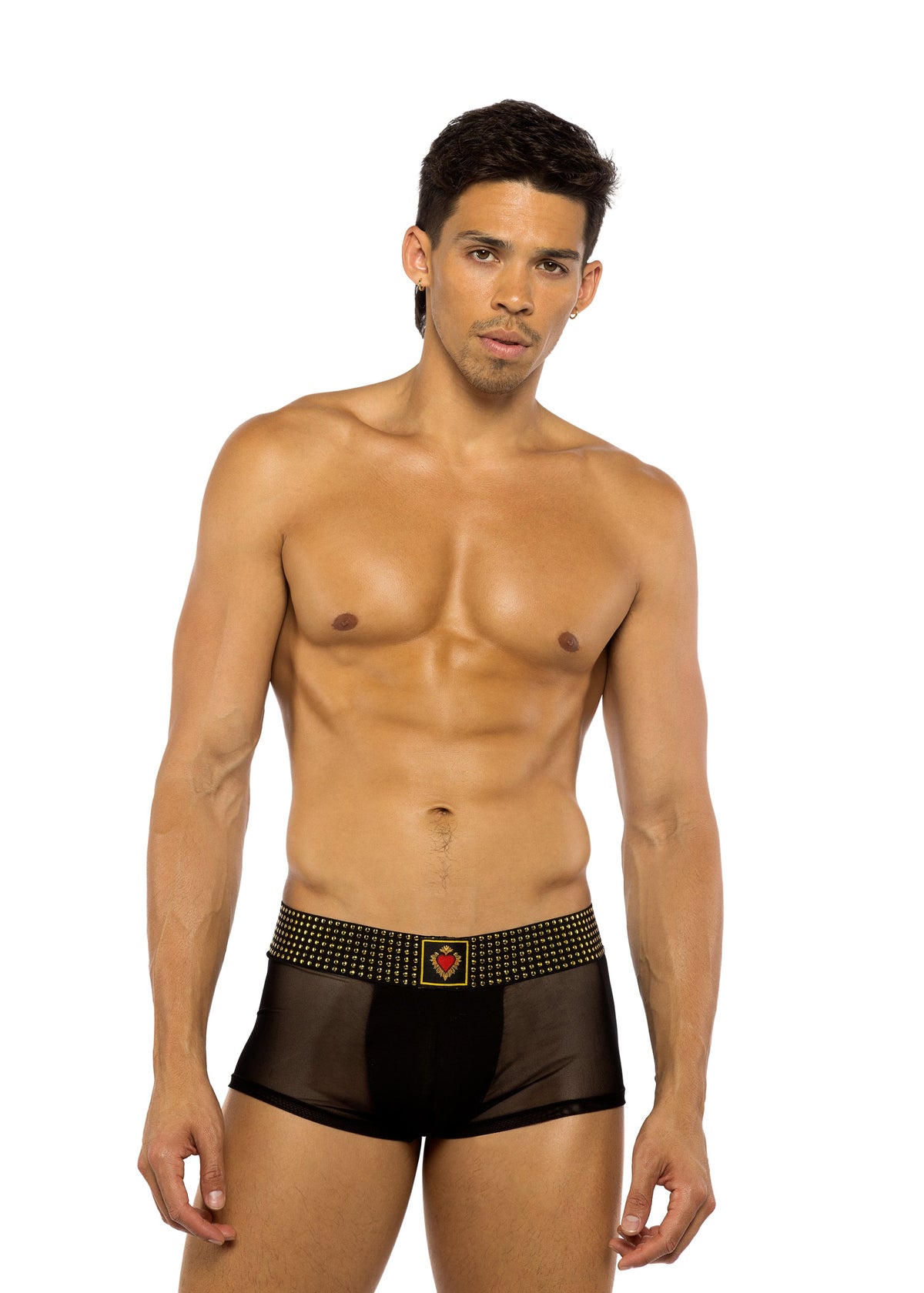 Roma Costume Sacred Heart Trunks with Studded Elastic