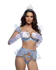 Roma Confidential LI813 Glass Slipper Vixen 3pc Set Lingerie