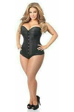 Daisy Corsets Lavish Black Brocade Corset - Daisy Corsets