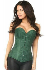 Daisy Corsets Lavish Dark Green Brocade Corset