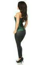 Daisy Corsets Lavish Dark Green Brocade Corset