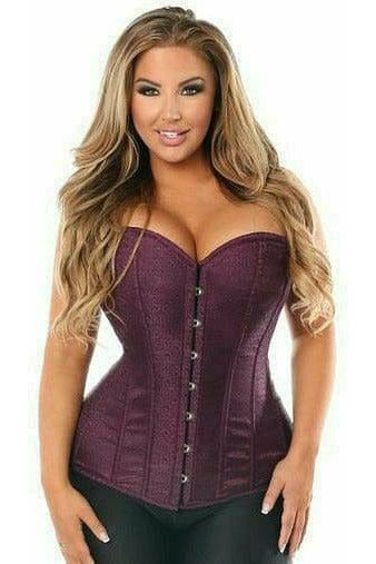 Daisy Corsets Lavish Plum Brocade Corset