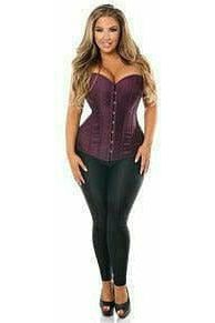 Daisy Corsets Lavish Plum Brocade Corset