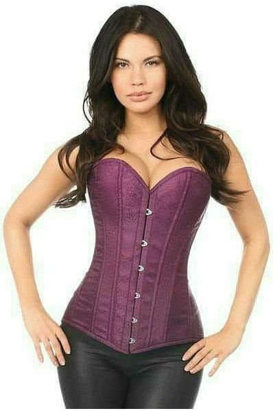 Daisy Corsets Lavish Plum Brocade Corset