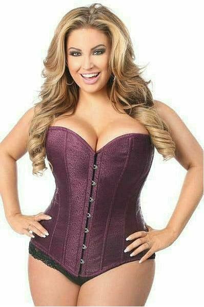 Daisy Corsets Lavish Plum Brocade Corset