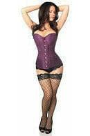 Daisy Corsets Lavish Plum Brocade Corset