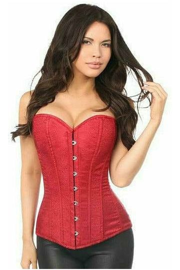 Daisy Corsets Lavish Wine Brocade Corset