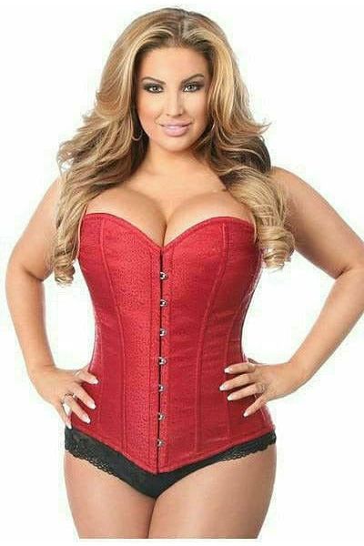 Daisy Corsets Lavish Wine Brocade Corset