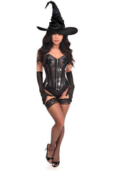 Daisy Corsets Lavish 3 PC Clear Black Witch Corset Costume - Daisy Corsets