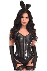 Daisy Corsets Lavish 4 PC Clear Black Bunny Corset Costume - Daisy Corsets