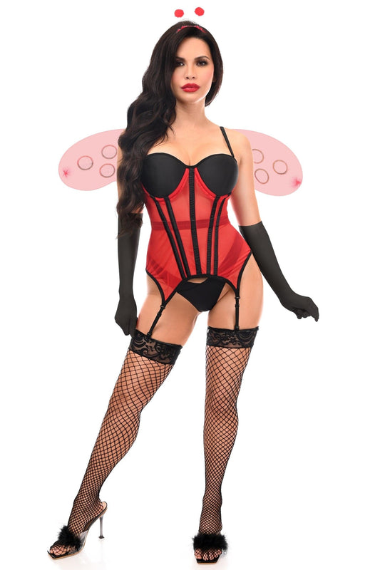 Daisy Corsets Lavish 4 PC Sexy Ladybug Lingerie Costume