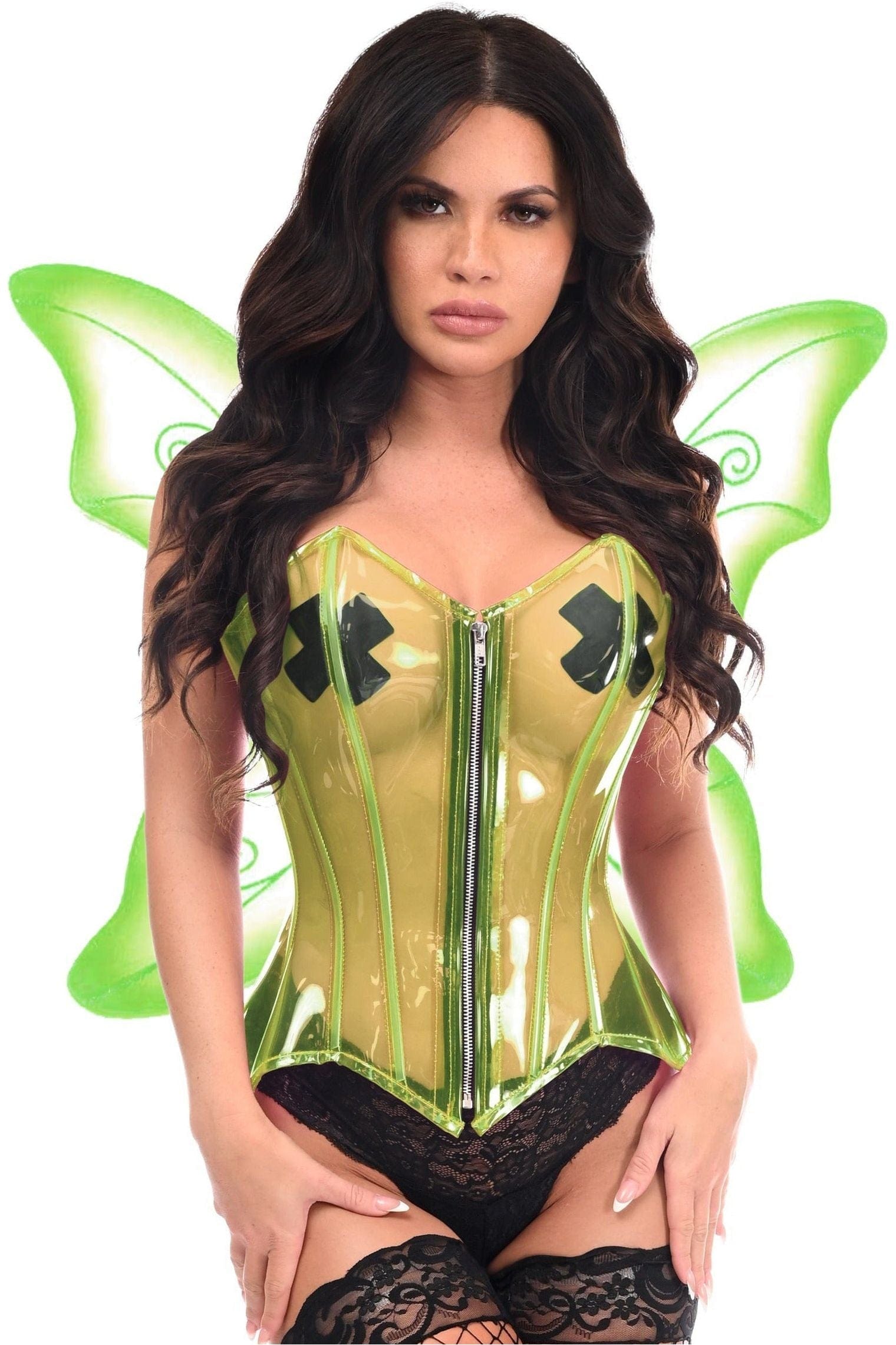 Daisy Corsets Lavish 2 PC Green Pixie Corset Costume - Daisy Corsets