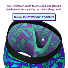 The Le Tootski | Geometric paradICE™ Cooling Ball Hammock® Pouch Underwear