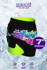 The Leg Day | Black Retro and Neon Ball Hammock® 7 Inch Athletic Shorts