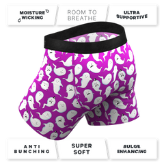 The Little Swimmers | Ghost Print Ball Hammock® Pouch Underwear With Fly