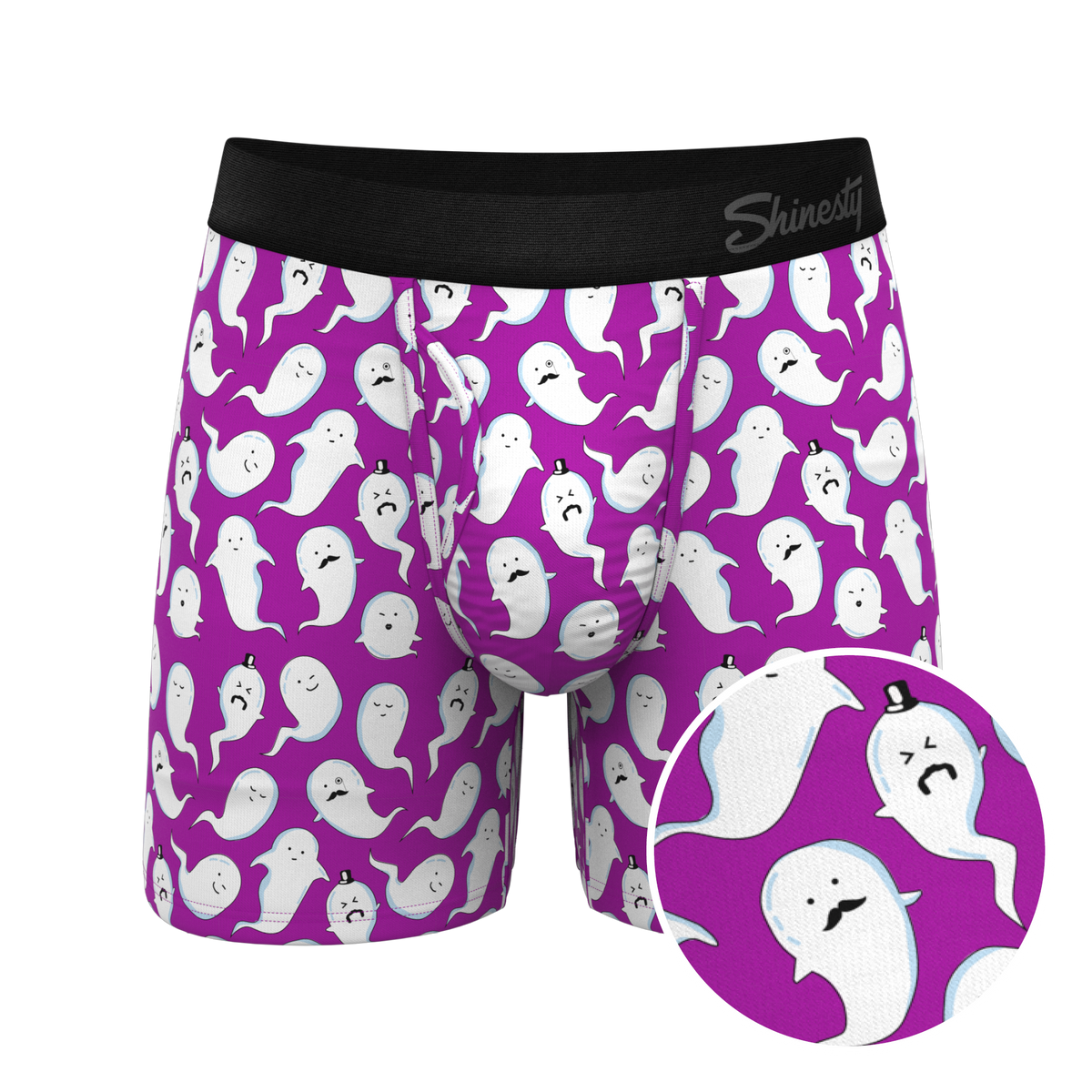 The Little Swimmers | Ghost Print Ball Hammock® Pouch Underwear With Fly