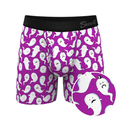 The Little Swimmers | Ghost Print Ball Hammock® Pouch Underwear With Fly