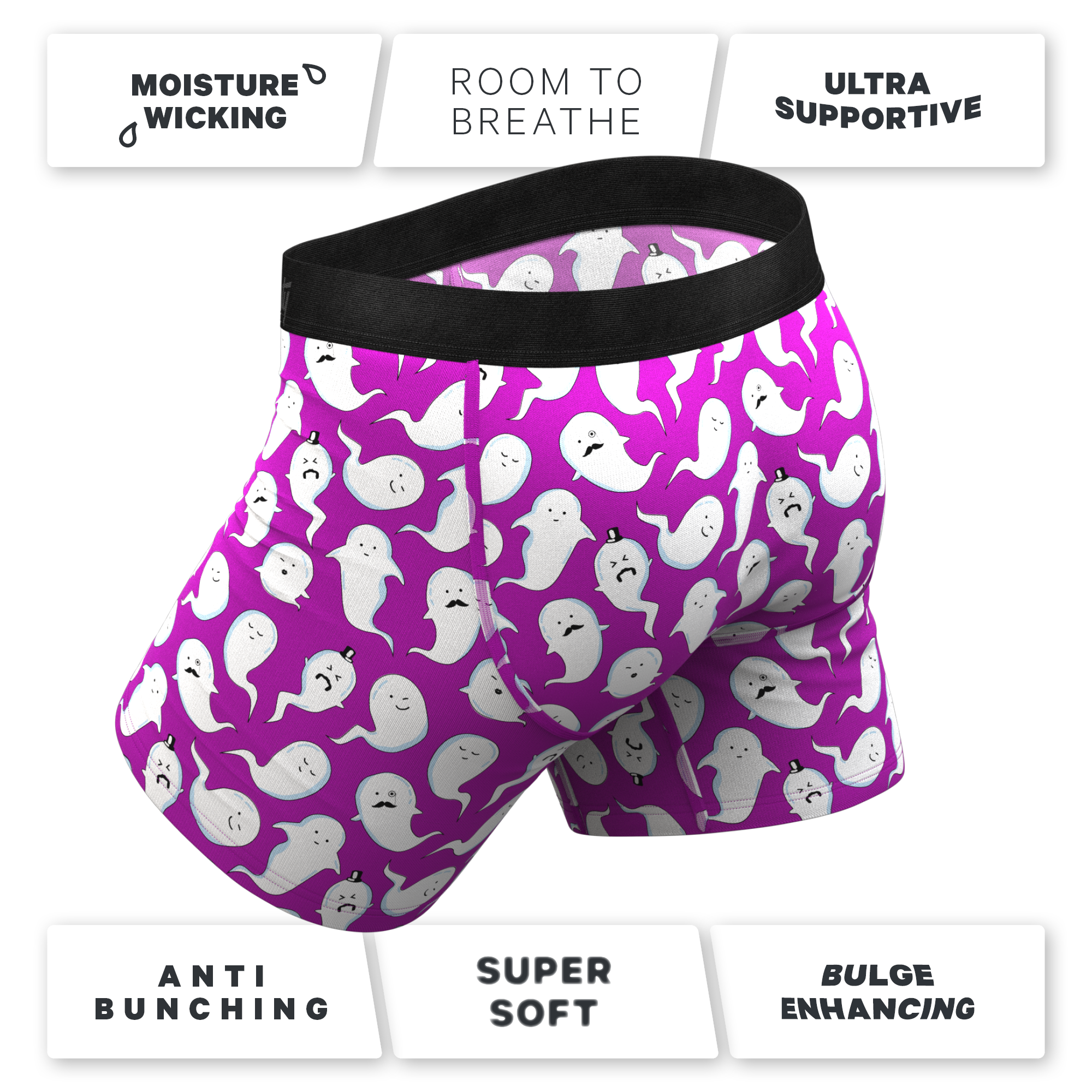 The Little Swimmers | Ghost Print Ball Hammock® Pouch Underwear