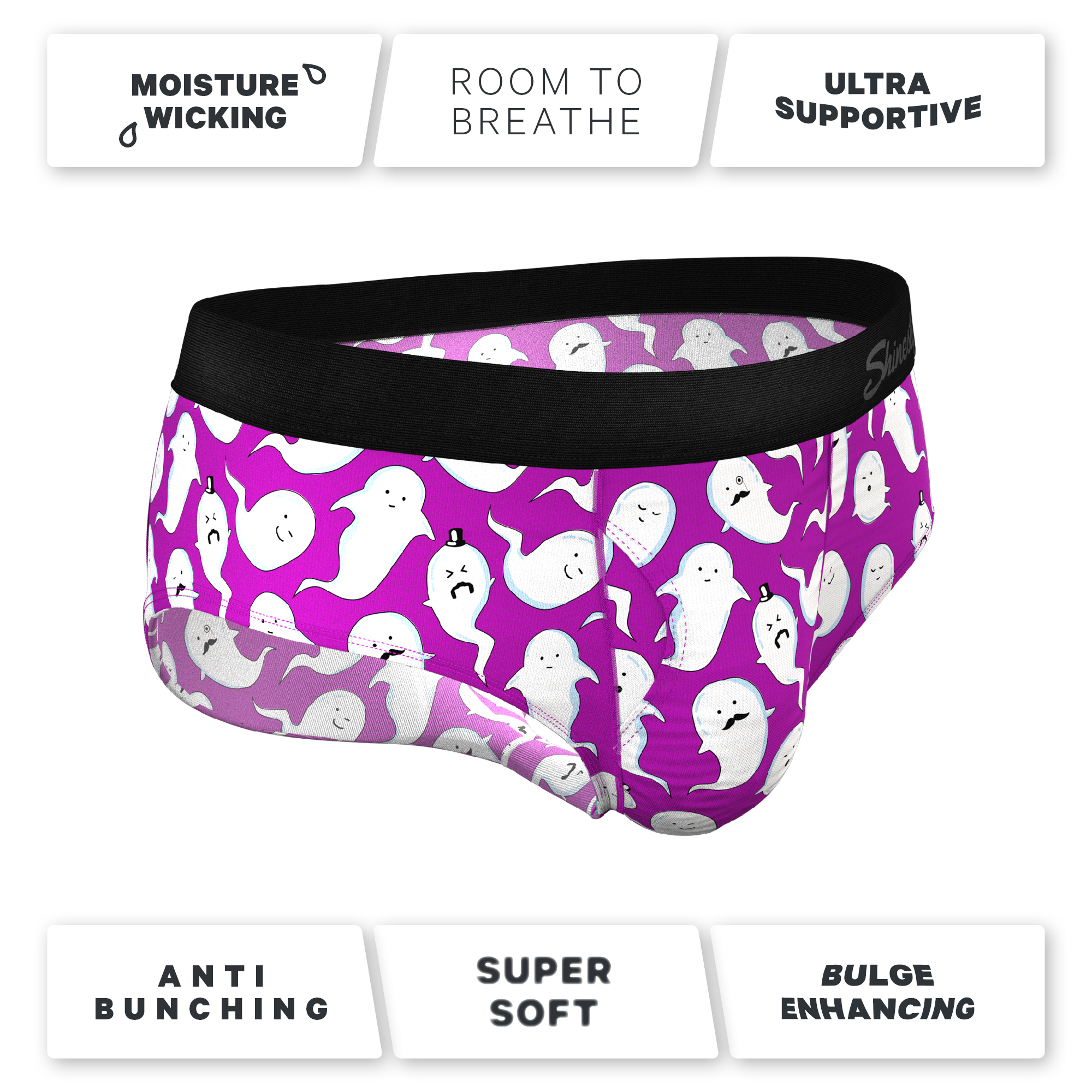 The Little Swimmers | Ghost Print Ball Hammock® Pouch Underwear Briefs