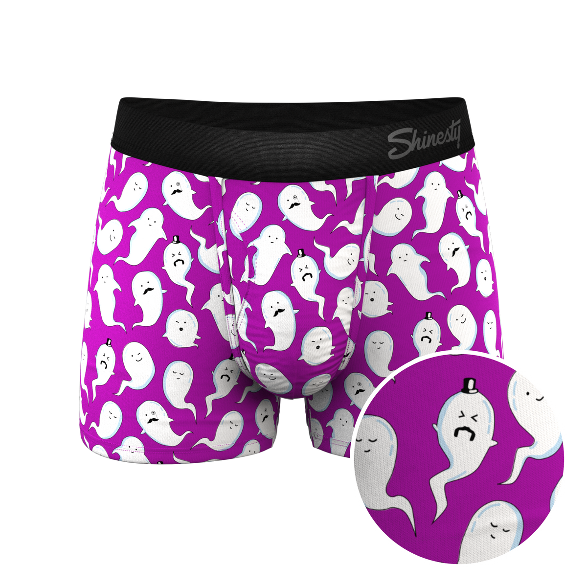 The Little Swimmers | Ghost Print Ball Hammock® Pouch Trunks Underwear