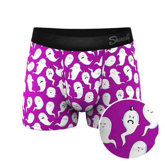 The Little Swimmers | Ghost Print Ball Hammock® Pouch Trunks Underwear - Shinesty