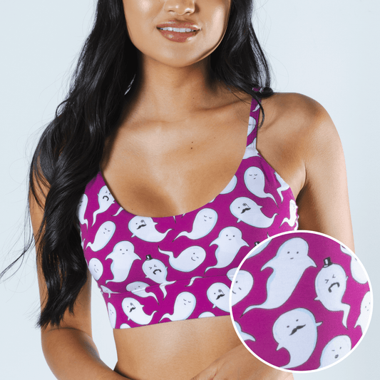 The Little Swimmers | Ghost Print Bralette - Shinesty