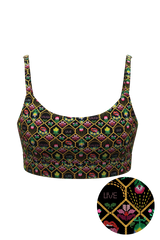 The Live Laugh Lube | Western Floral Pattern Bralette