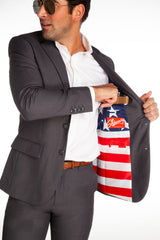 The Grey Madison | American Flag Lined Suit