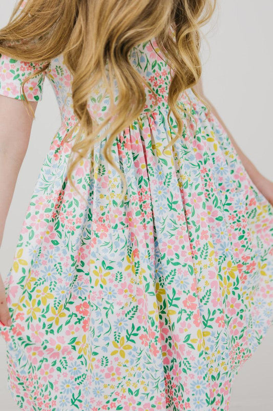 Daffodils S/S Pocket Twirl Dress - Mila & Rose ®