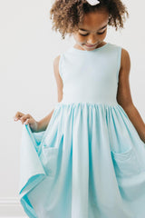 Aqua Tank Pocket Twirl Dress - Mila & Rose ®