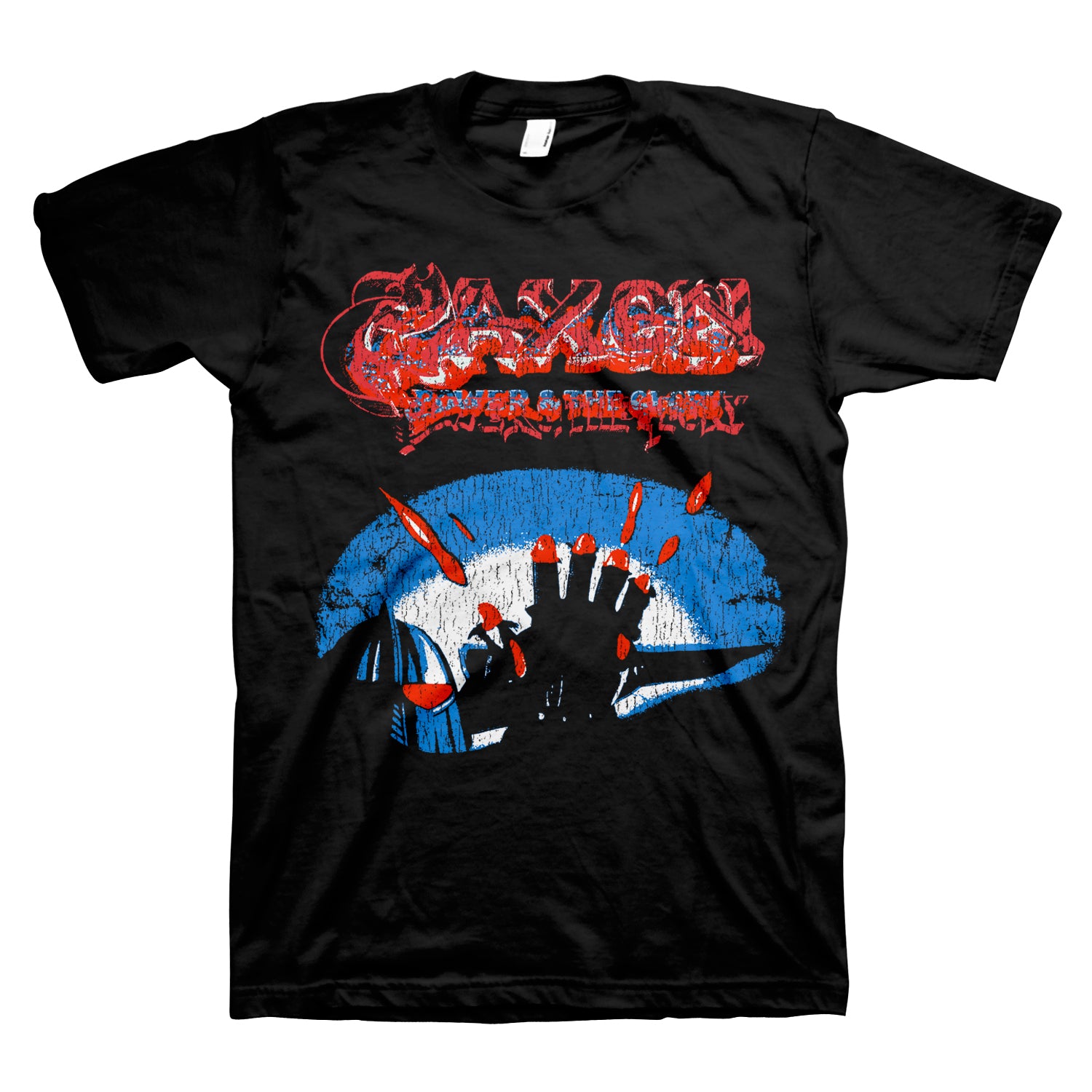 Saxon Power & Glory Vintage Mens T-Shirt