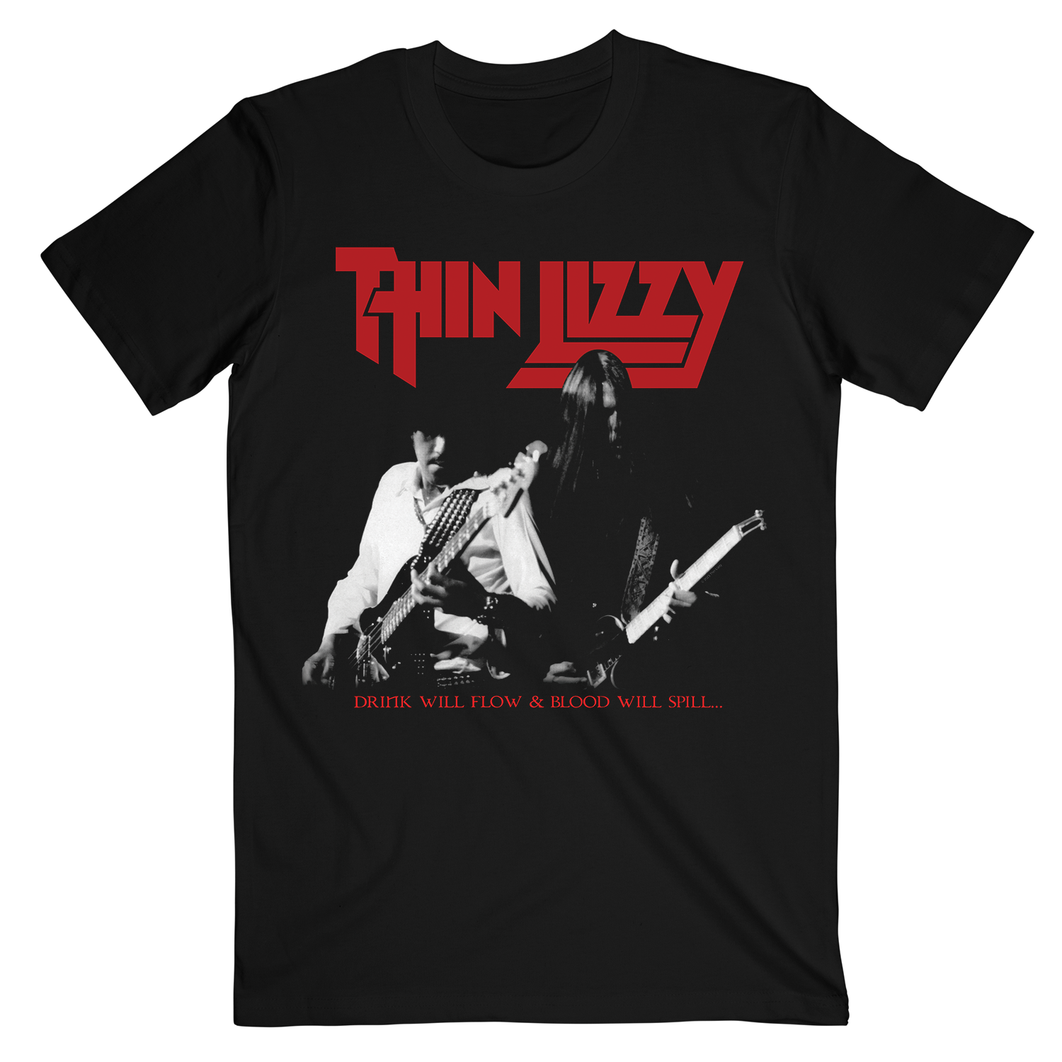 Thin Lizzy The Drink Will Flow T-Shirt - Flyclothing LLC