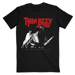 Thin Lizzy The Drink Will Flow T-Shirt - Flyclothing LLC