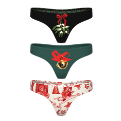 The Flirty Christmas | MicroModal Thong 3 Pack