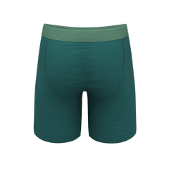 The Maldives | Teal Long Leg Ball Hammock® Pouch Underwear With Fly