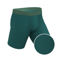 The Maldives | Teal Long Leg Ball Hammock® Pouch Underwear With Fly