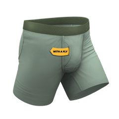 The Manzanilla | Olive Green Ball Hammock® Pouch Underwear With Fly