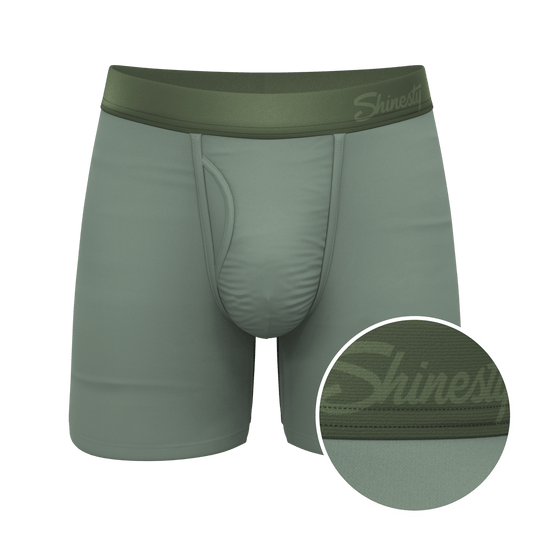 The Manzanilla | Olive Green Ball Hammock® Pouch Underwear With Fly