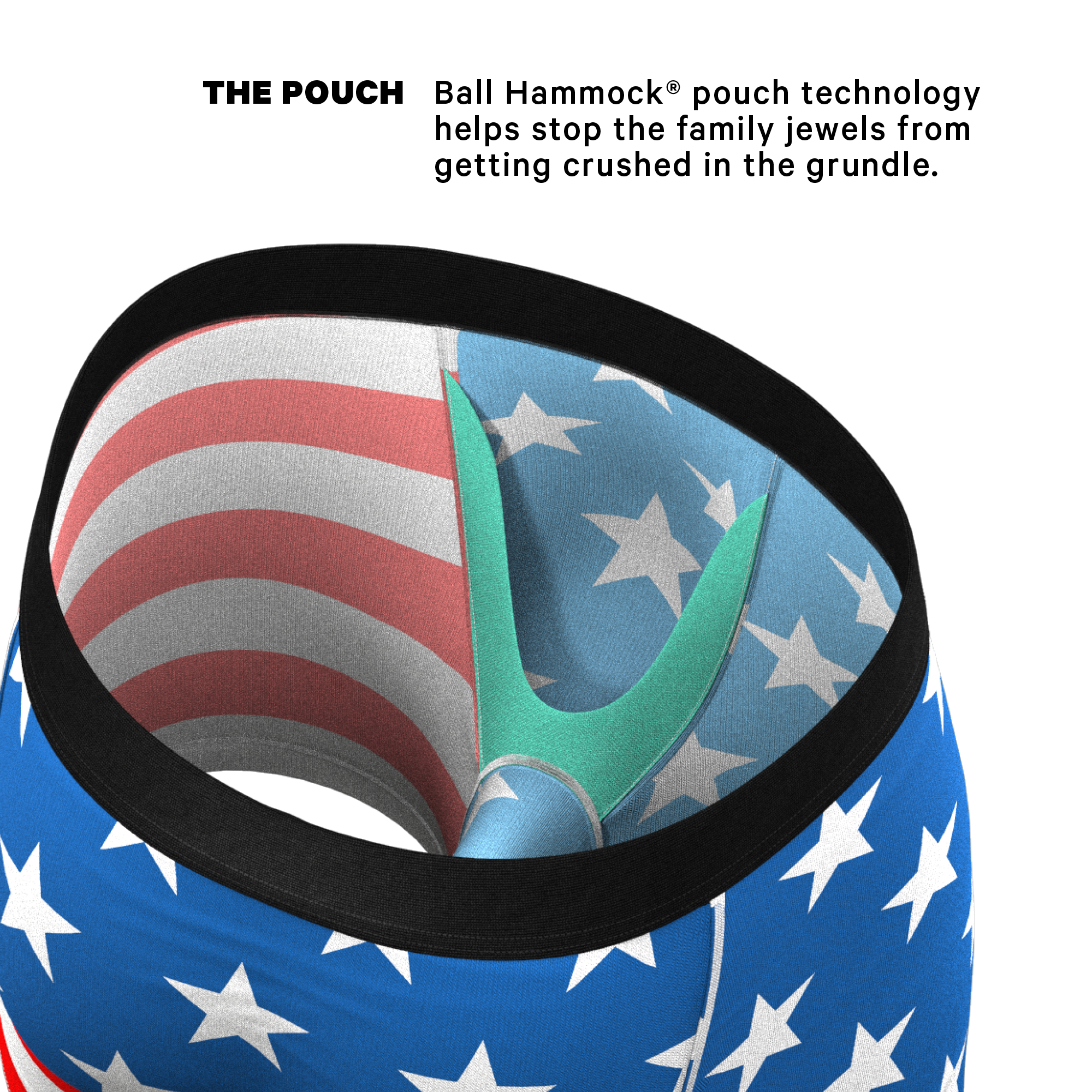 The Mascot | American Flag Ball Hammock® Pouch Underwear