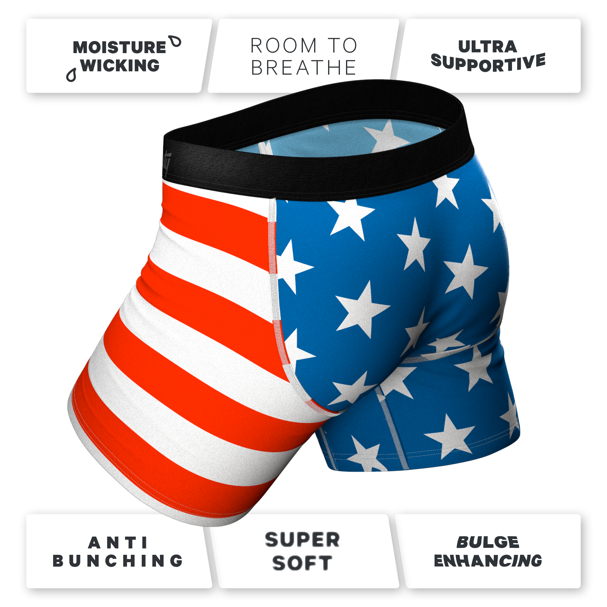 The Mascot | American Flag Ball Hammock® Pouch Underwear