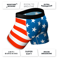 The Mascot | American Flag Ball Hammock® Pouch Underwear With Fly