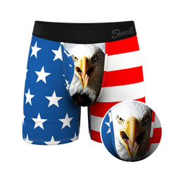 The Mascot | American Flag Ball Hammock® Pouch Underwear With Fly