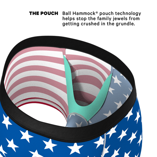 The Mascot | American Flag Ball Hammock® Pouch Trunks Underwear