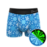 The Melt In Your Mouth | Glow In The Dark Naughty Snowflakes Ball Hammock® Pouch Trunks Underwear