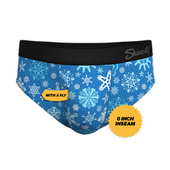 The Melt In Your Mouth | Glow In The Dark Naughty Snowflakes Ball Hammock® Pouch Underwear Briefs