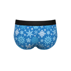 The Melt In Your Mouth | Glow In The Dark Naughty Snowflakes Ball Hammock® Pouch Underwear Briefs