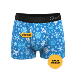 The Melt In Your Mouth | Glow In The Dark Naughty Snowflakes Ball Hammock® Pouch Trunks Underwear